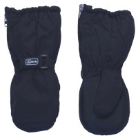 Calikids - Mitaines longues et imperméables avec fermeture éclaire - Noir
